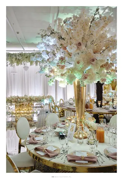 Nakrycie stołu weselnego — Wedding Design